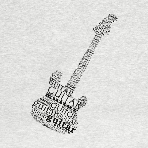 Typographic guitar by hedehede